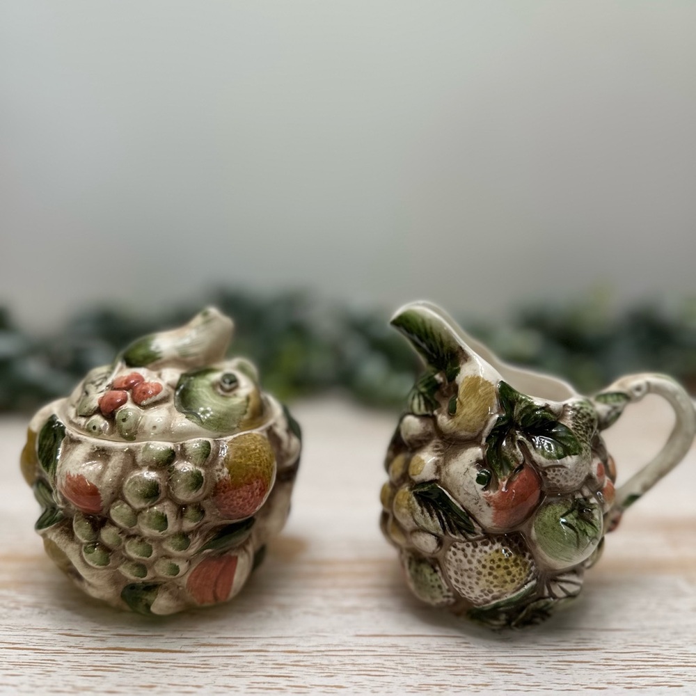 Lefton Multicolor Fruit Ceramic Set